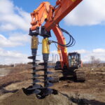 Гидробур на экскаваторе: секрет молниеносной стройки